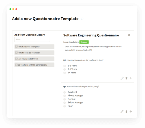 Talentera: Create custom assessments